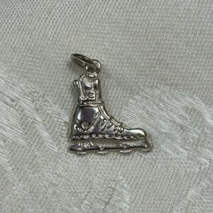 Vtg Sterling Silver Roller Skate / Roller Blade Charm